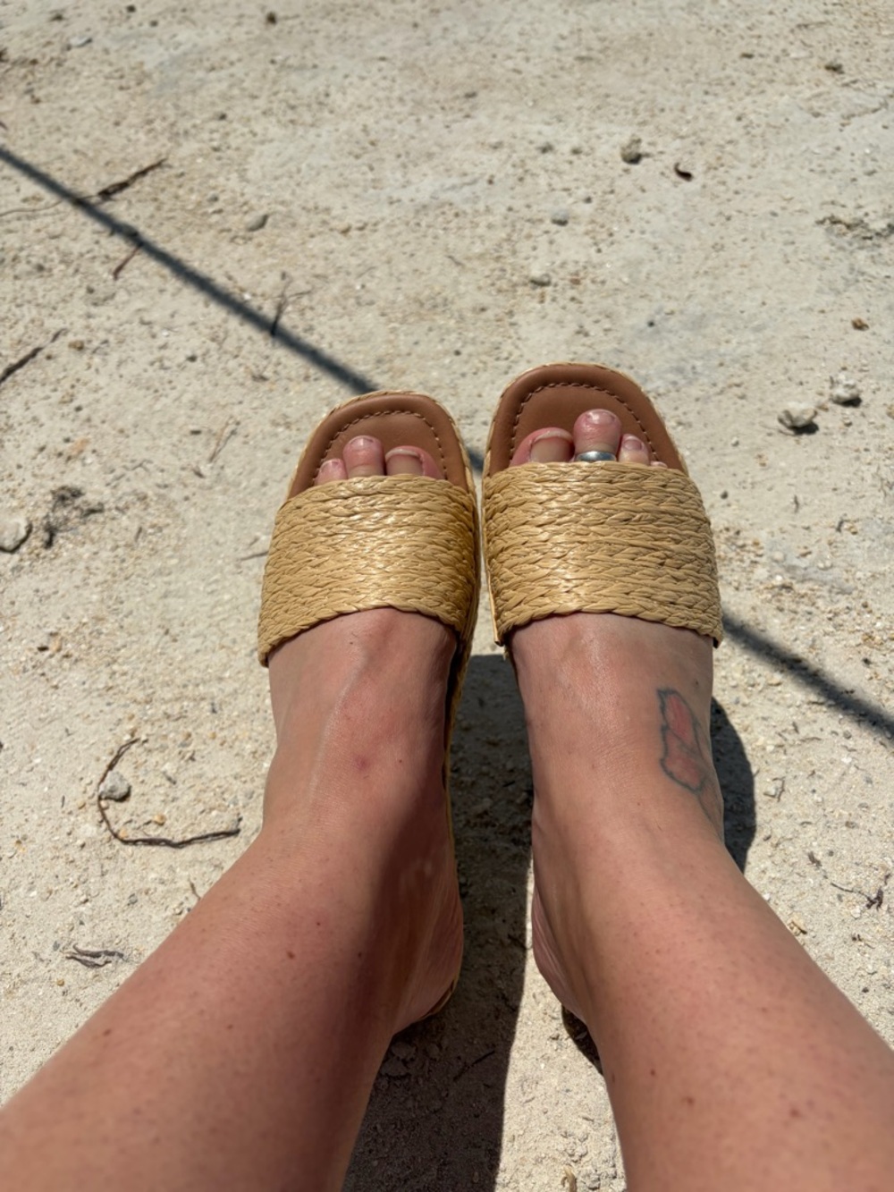Universal Thread Mardi Raffia Platform Slide Sandals - Picture 5 of 5